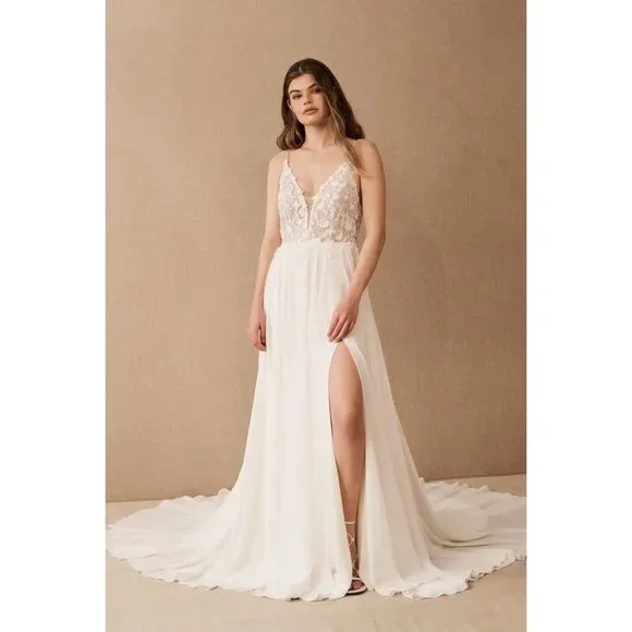 Anthropologie Jenny Yoo Kelsey Wedding Gown Size 2